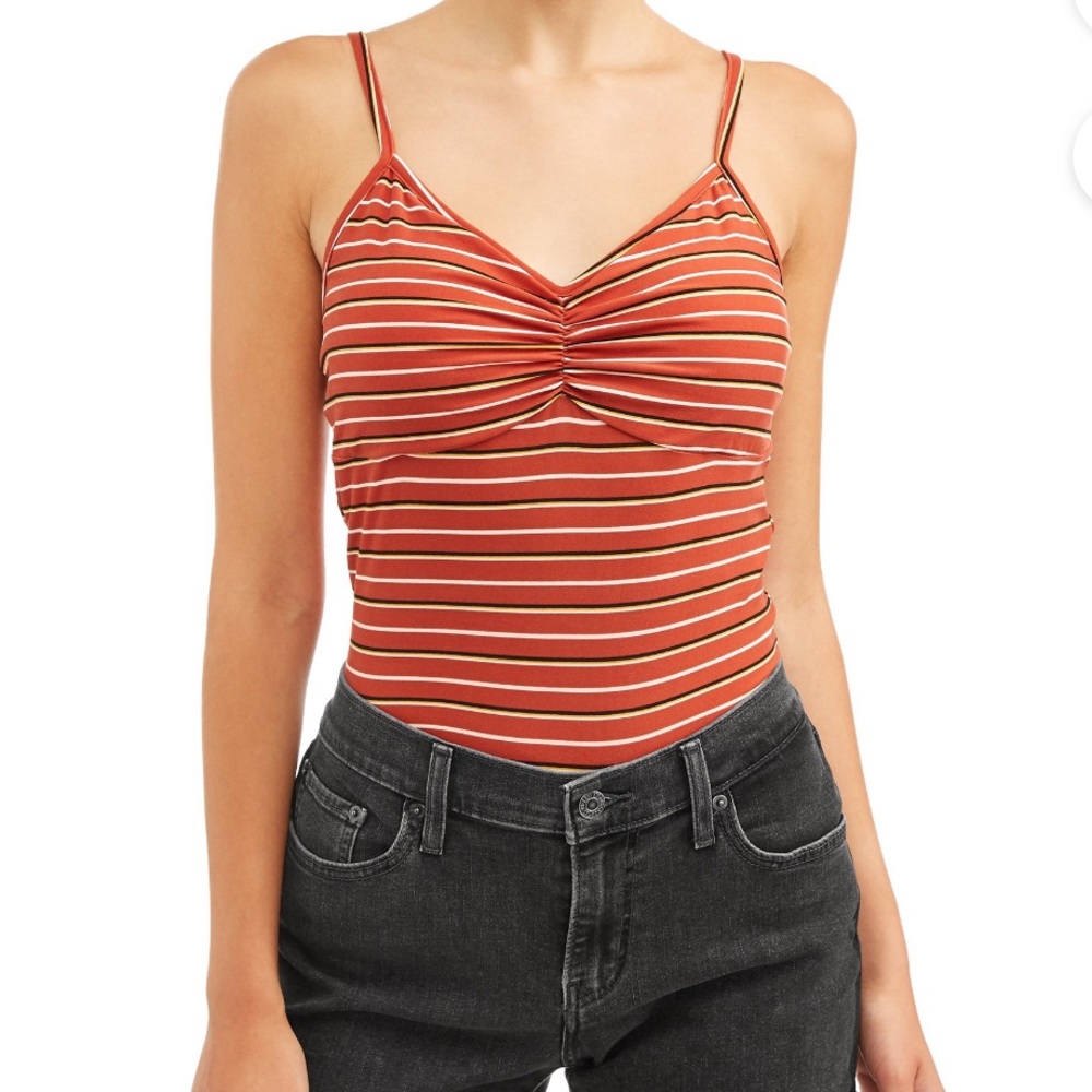 No Boundaries Striped Spaghetti Strap Shirt Size XXXL/3x